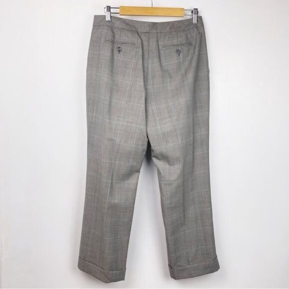 Brooks Brothers gray Plaid Suiting Pants 100% Wool  10 - Picture 2 of 9